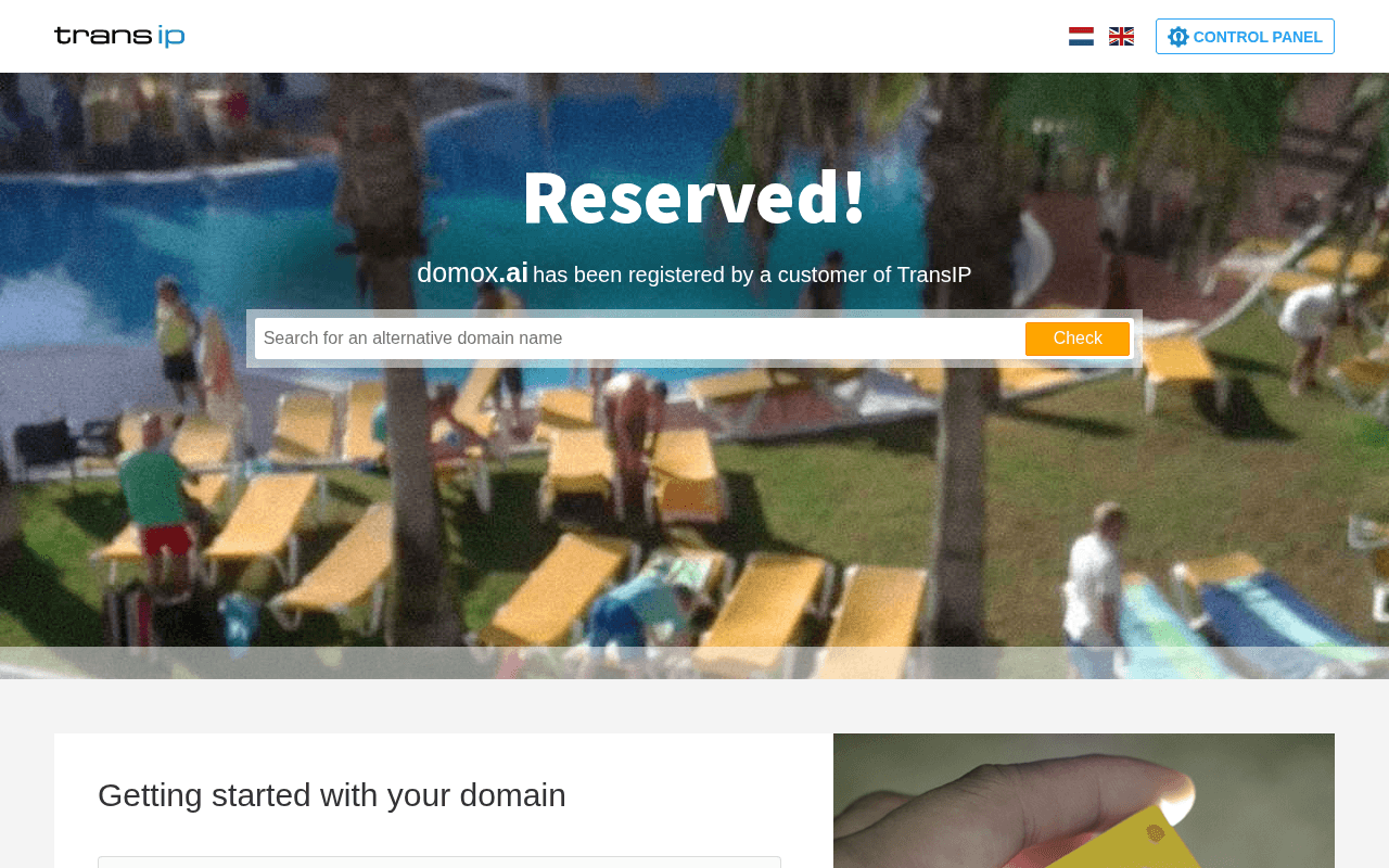 Screenshot of domox.ai