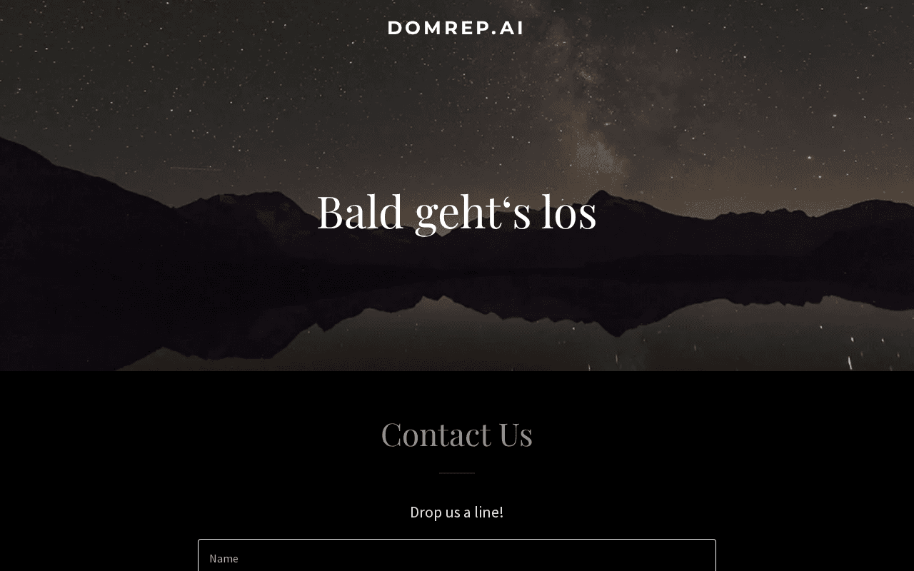 Screenshot of domrep.ai