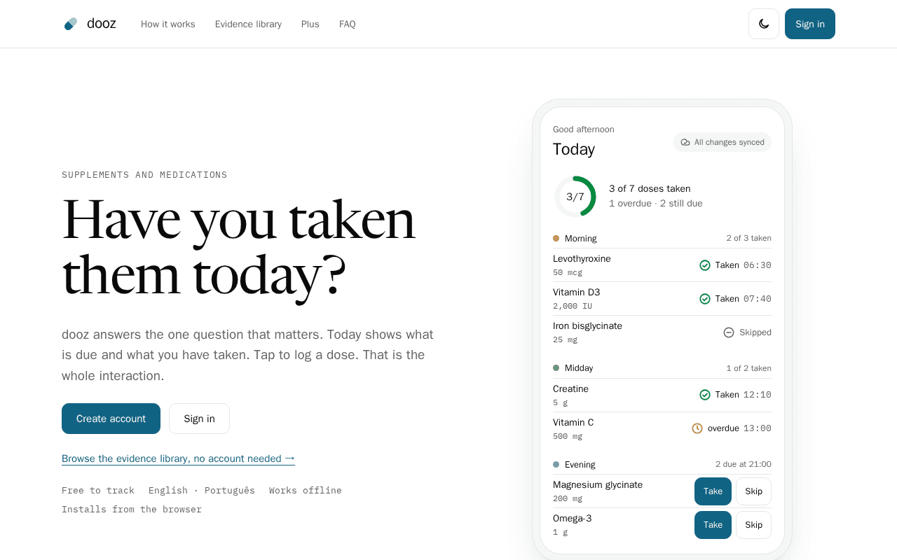 Screenshot of dooz.ai