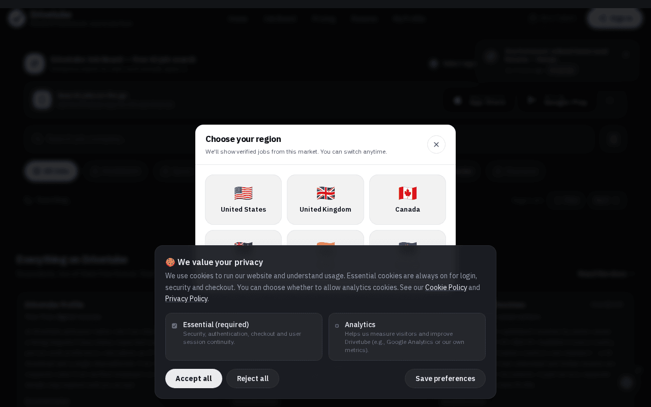Screenshot of drivetube.ai