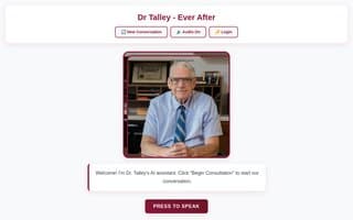 Screenshot of drtalley.ai