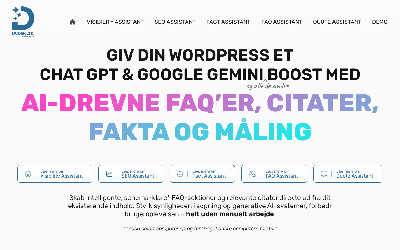 Screenshot of dudek.ai