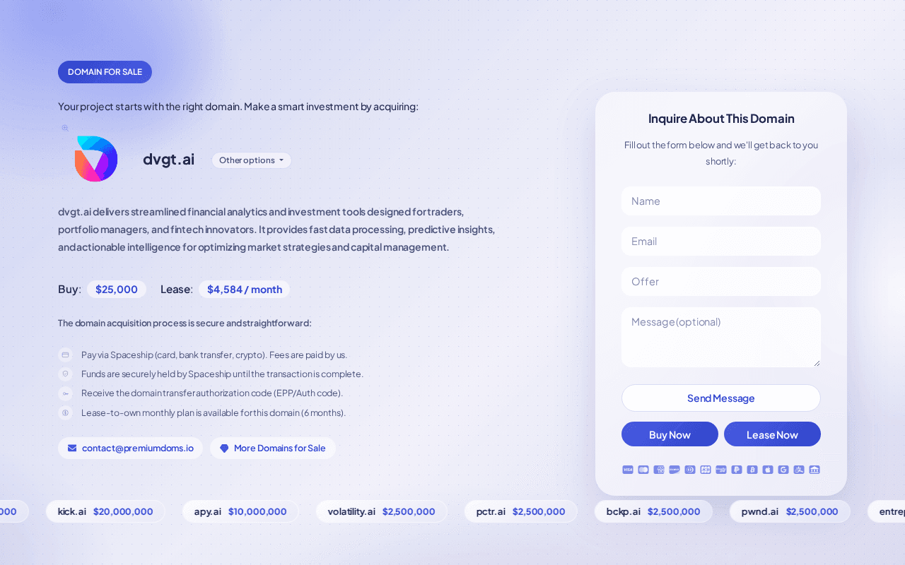 Screenshot of dvgt.ai