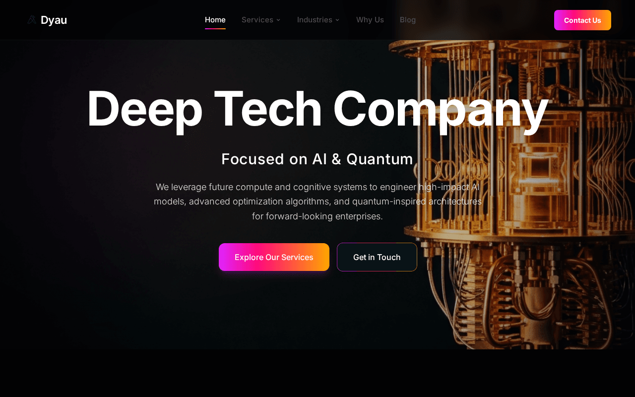 Screenshot of dyau.ai