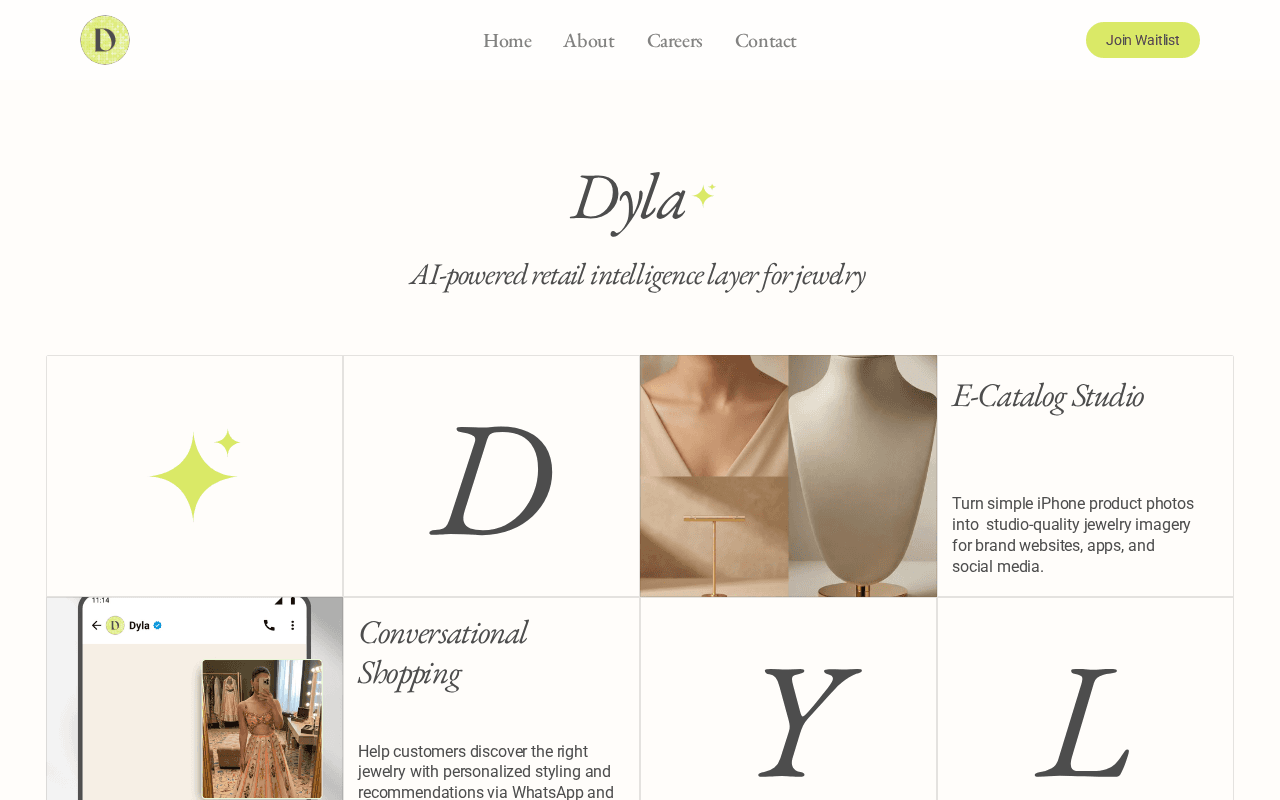 Screenshot of dyla.ai