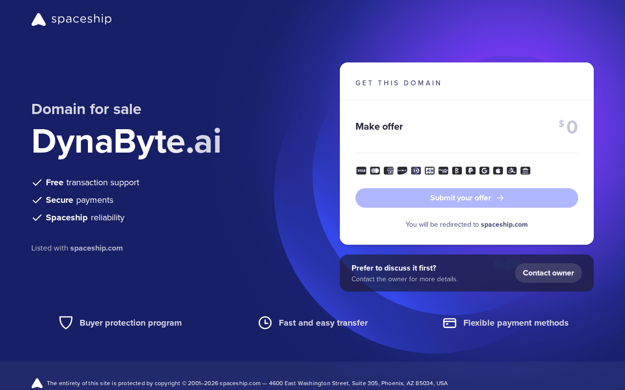 Screenshot of dynabyte.ai