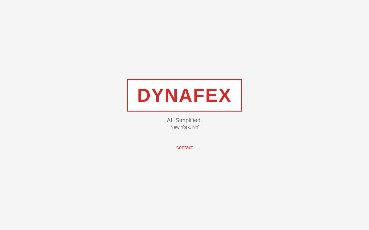 Screenshot of dynafex.ai