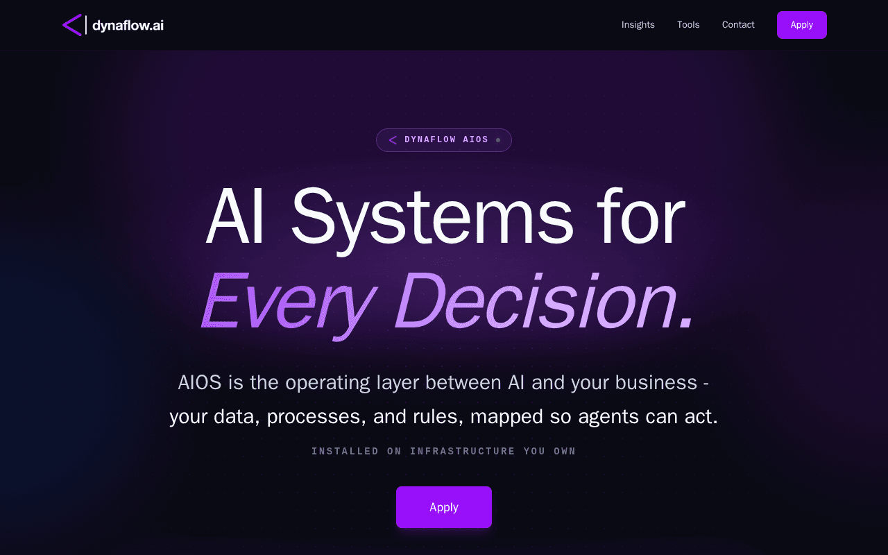 Screenshot of dynaflow.ai
