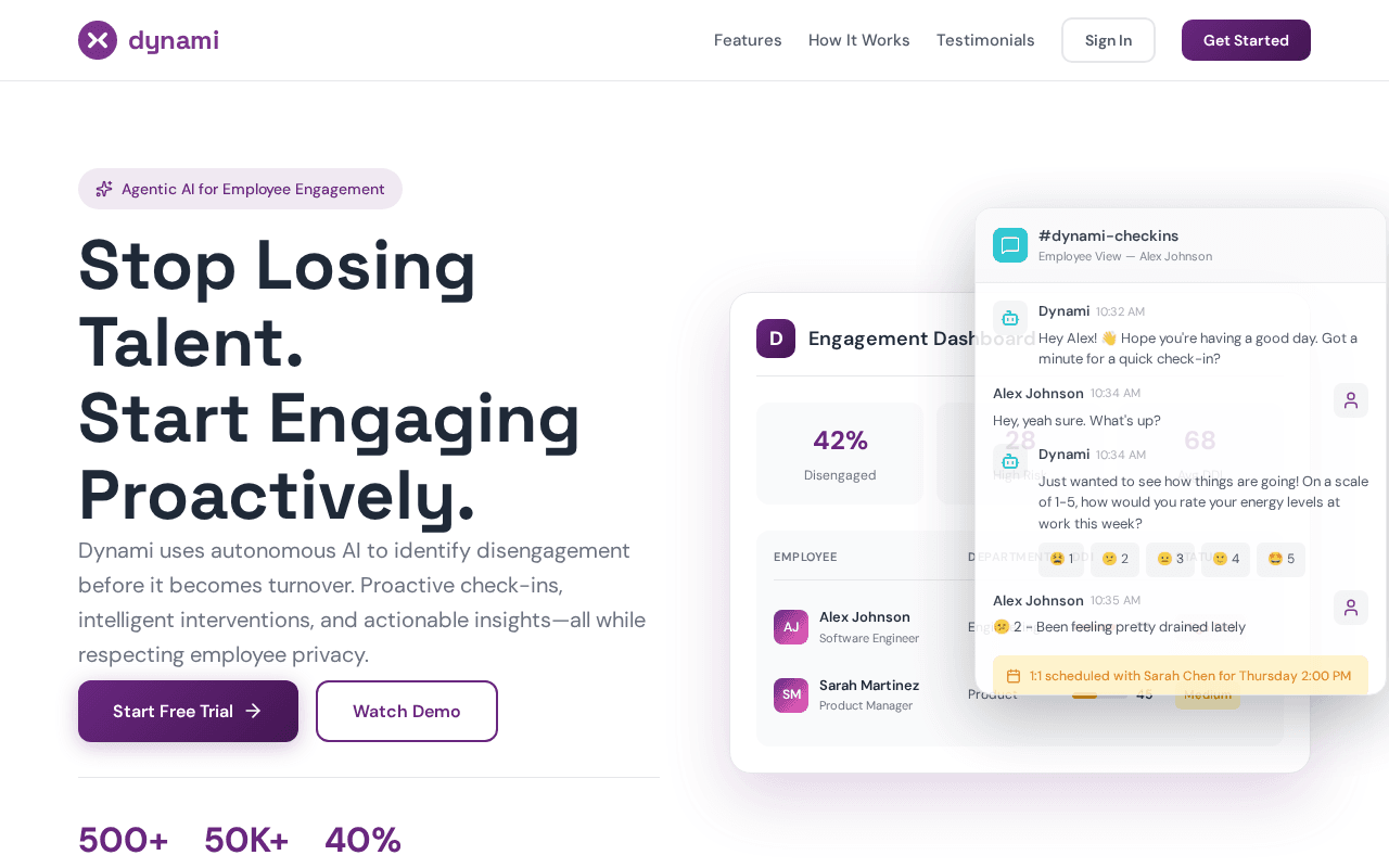 Screenshot of dynami.ai