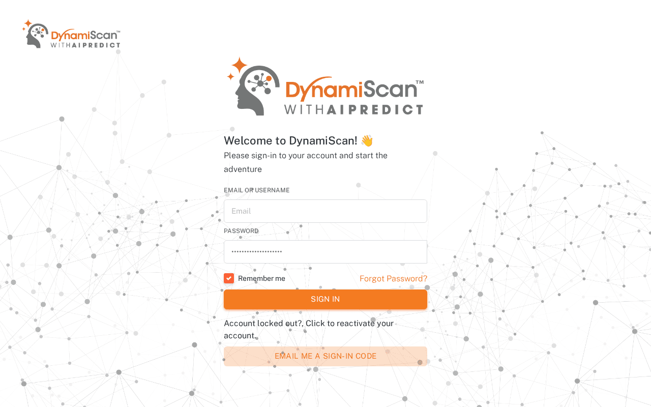 Screenshot of dynamiscan.ai