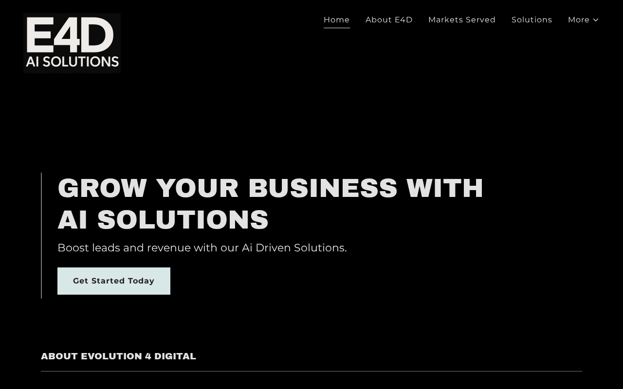 Screenshot of e4digital.ai