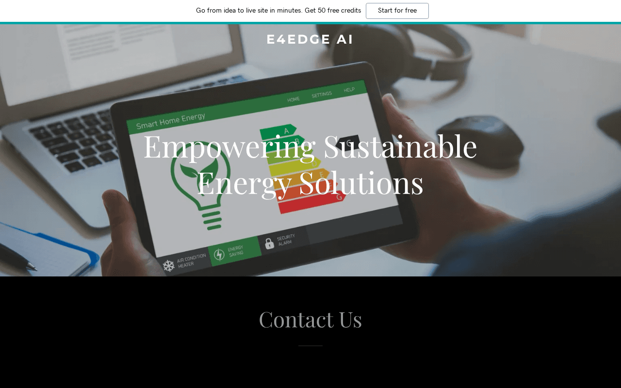 Screenshot of e4edge.ai
