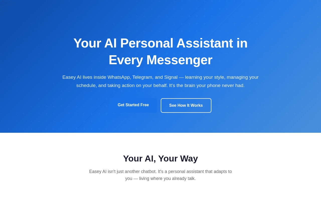 Screenshot of easey.ai