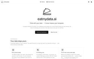 Screenshot of eatmydata.ai