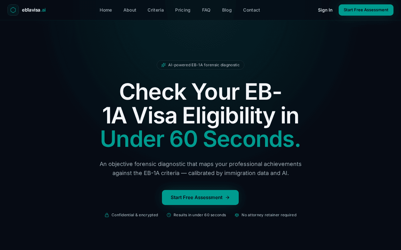 Screenshot of eb1avisa.ai