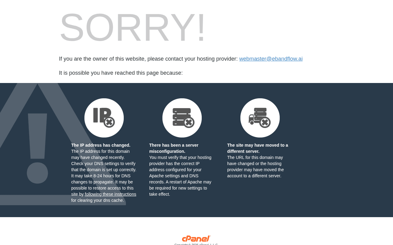 Screenshot of ebandflow.ai