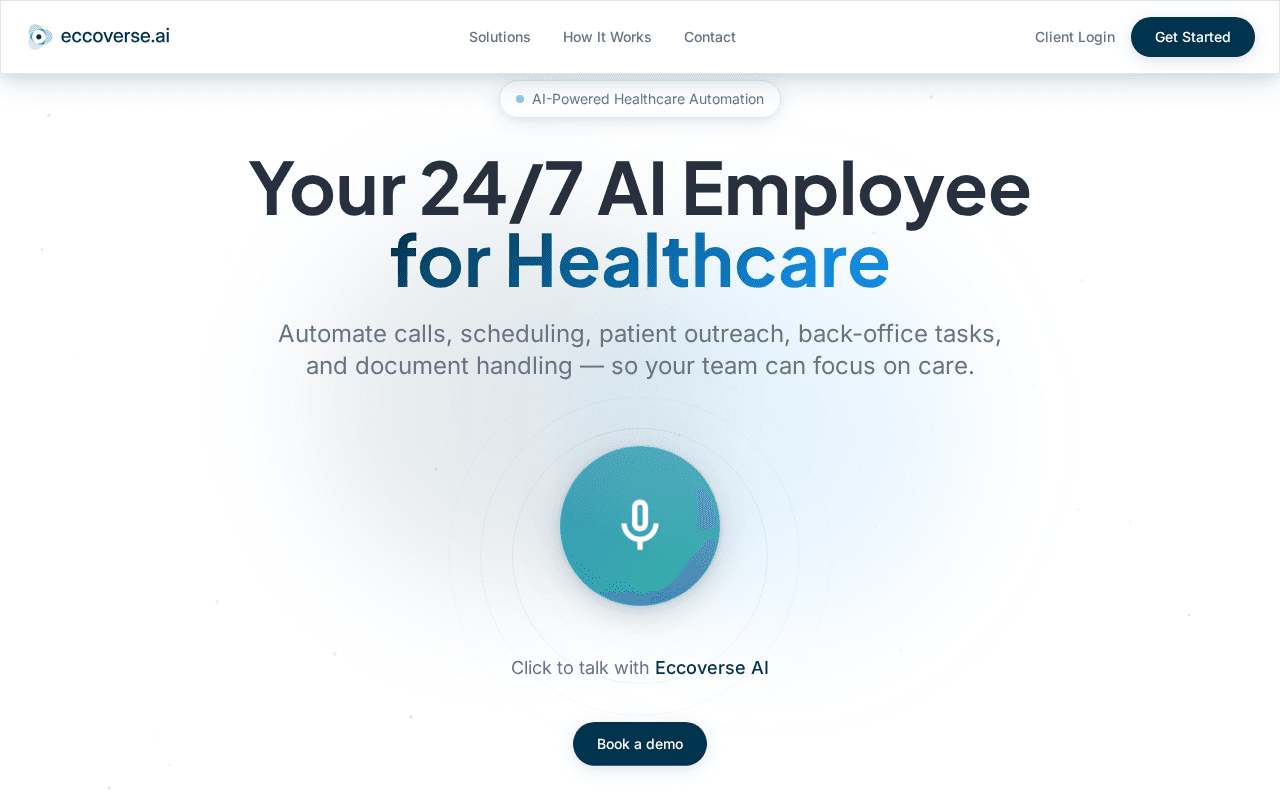 Screenshot of eccoverse.ai