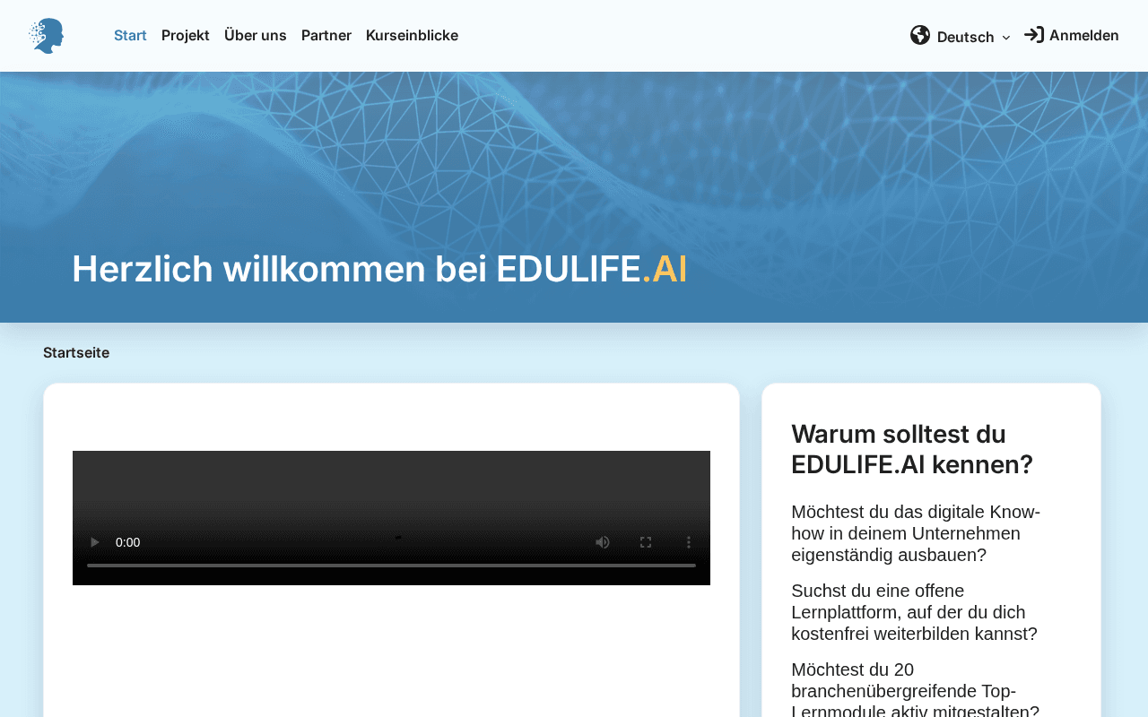 Screenshot of edulife.ai