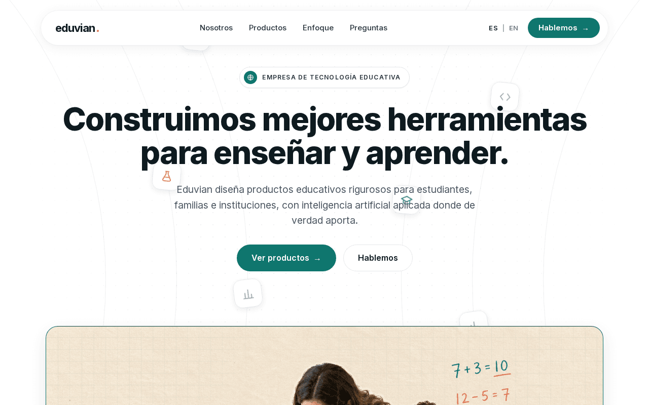 Screenshot of eduvian.ai
