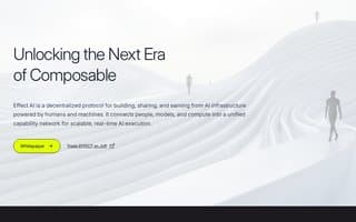Screenshot of effect.ai