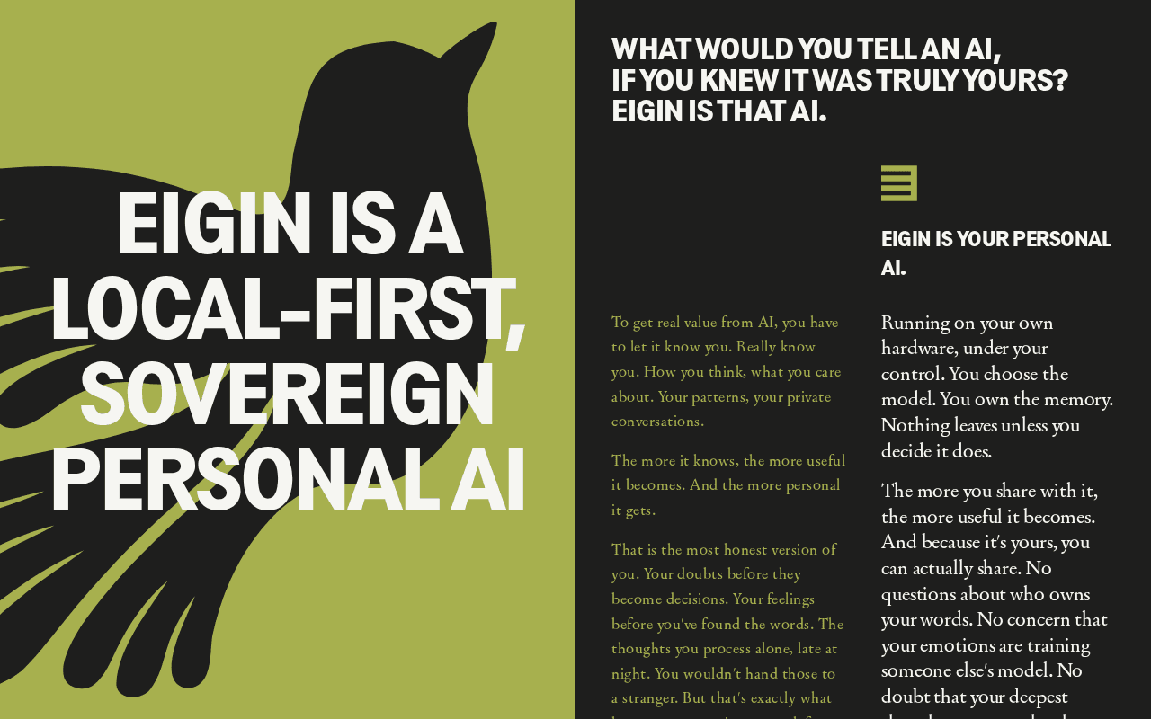 Screenshot of eigin.ai