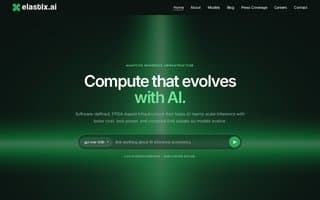 Screenshot of elastix.ai