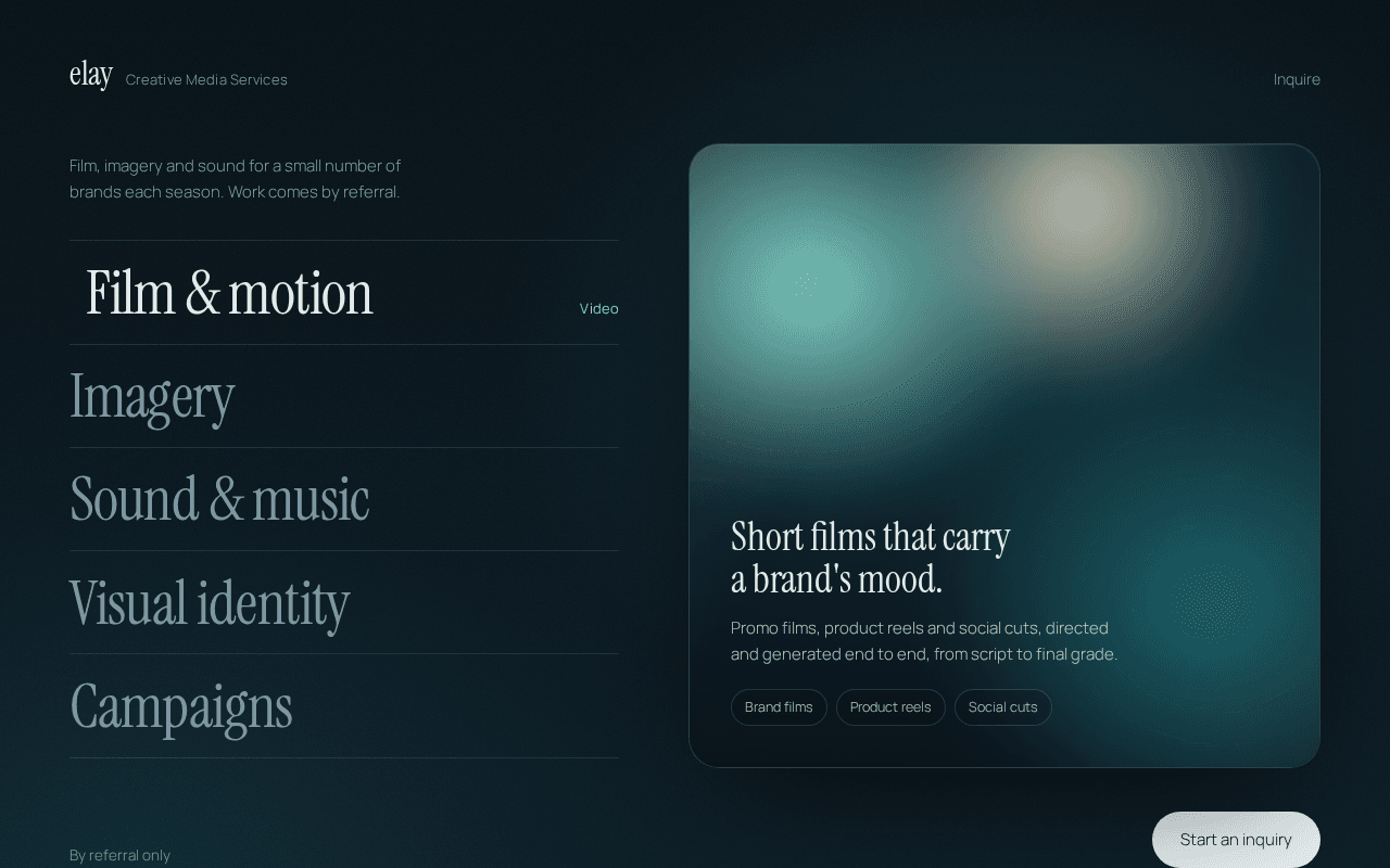 Screenshot of elay.ai