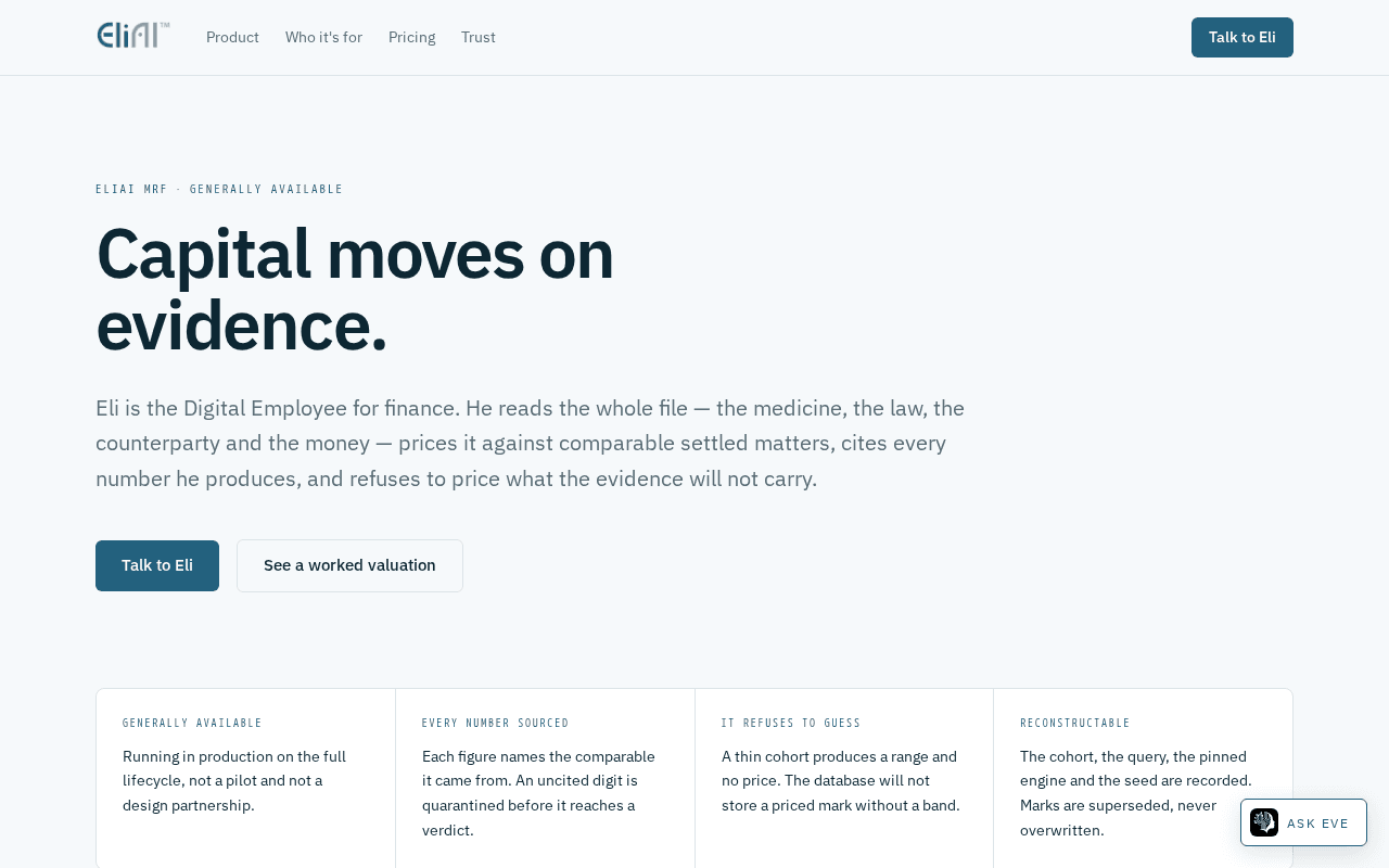 Screenshot of eligrid.ai