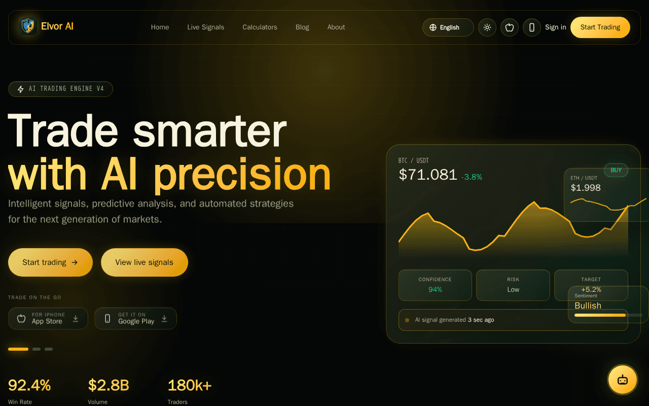 Screenshot of elvor.ai