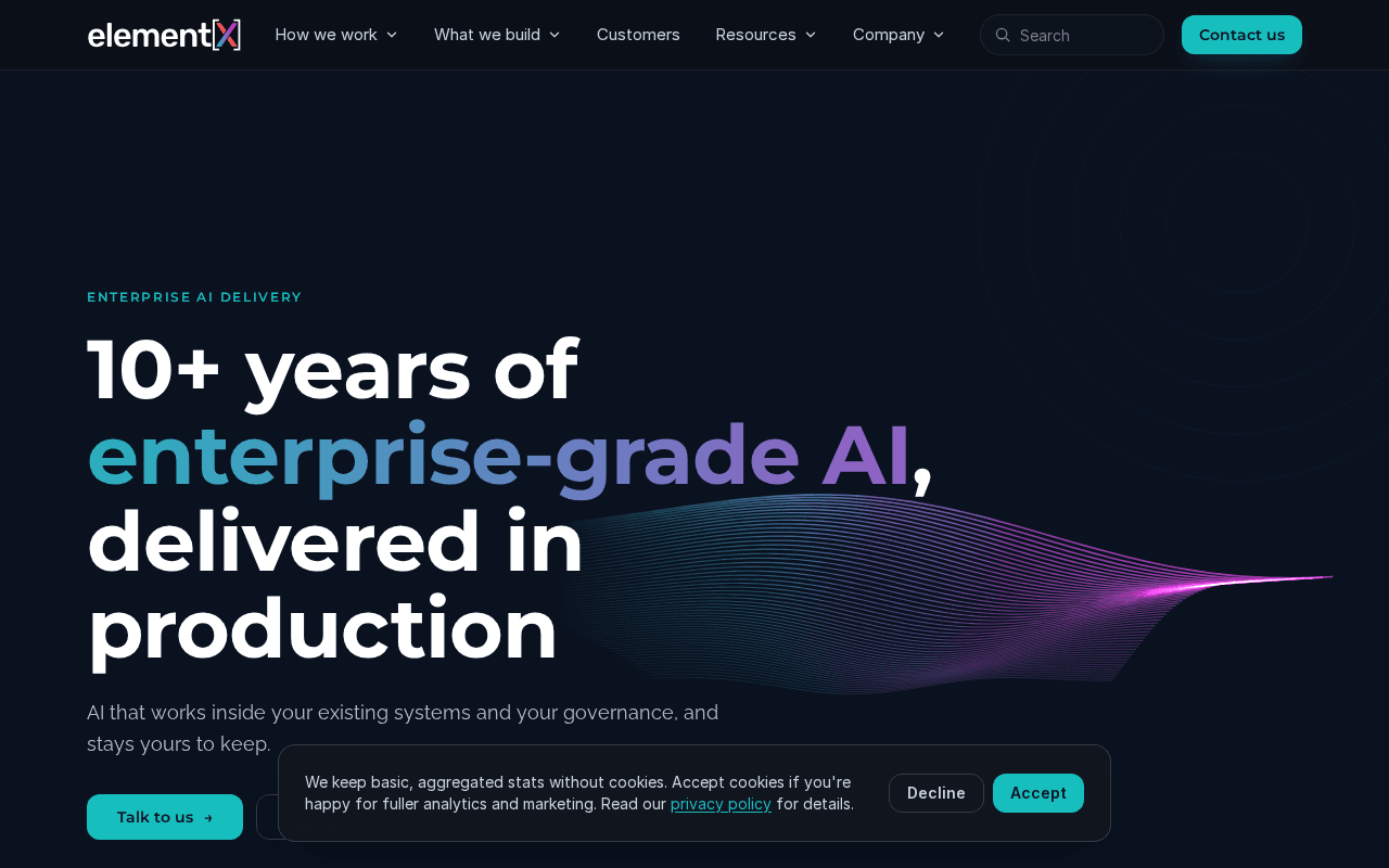 Screenshot of elx.ai