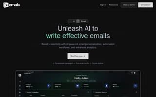 Screenshot of emailx.ai