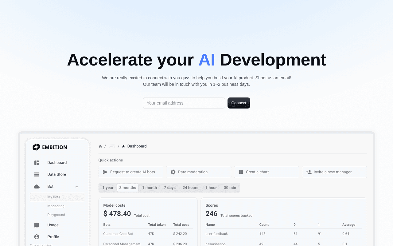 Screenshot of embition.ai