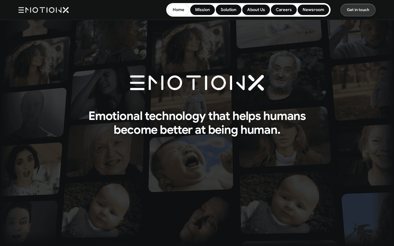 Screenshot of emotionx.ai