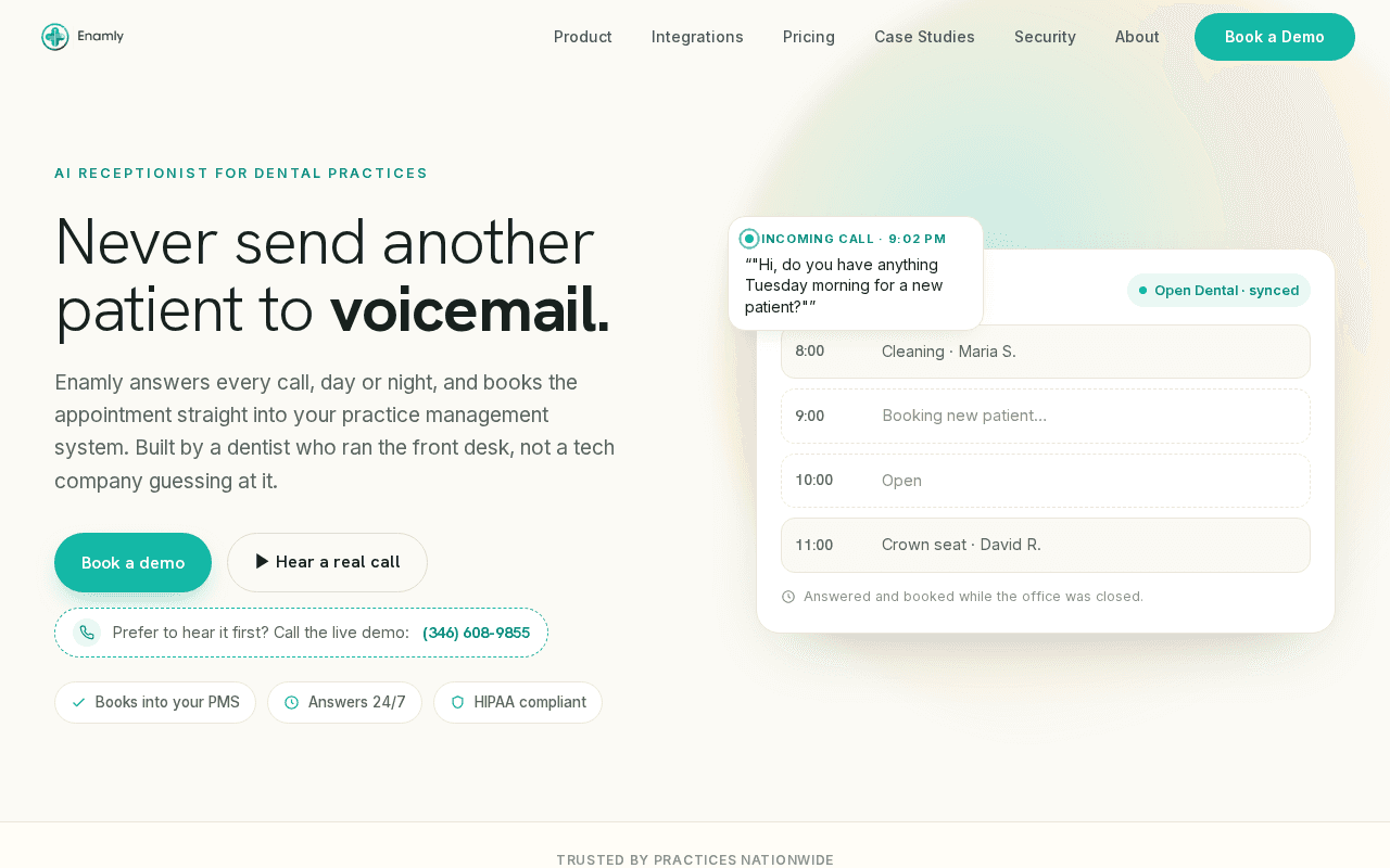 Screenshot of enamly.ai