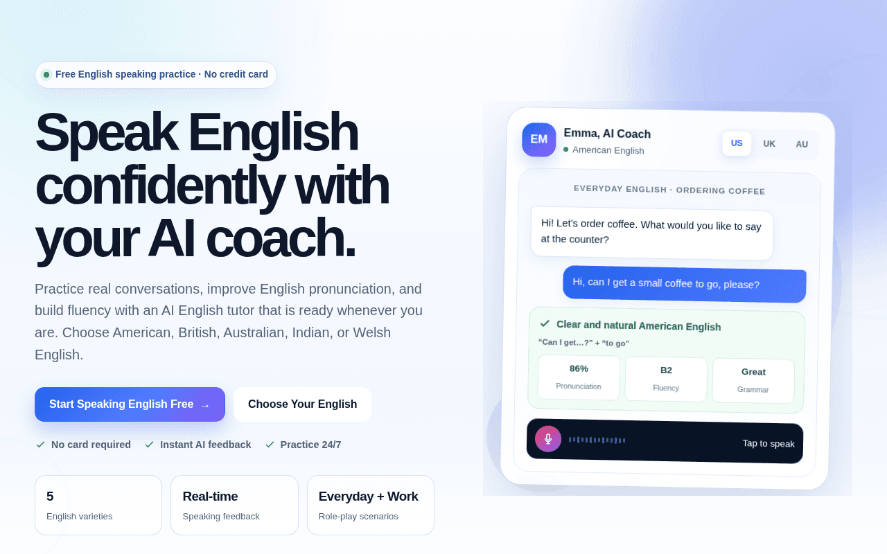 Screenshot of englishpal.ai