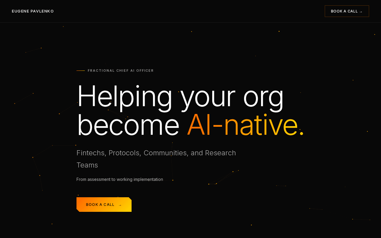 Screenshot of epavlenko.ai