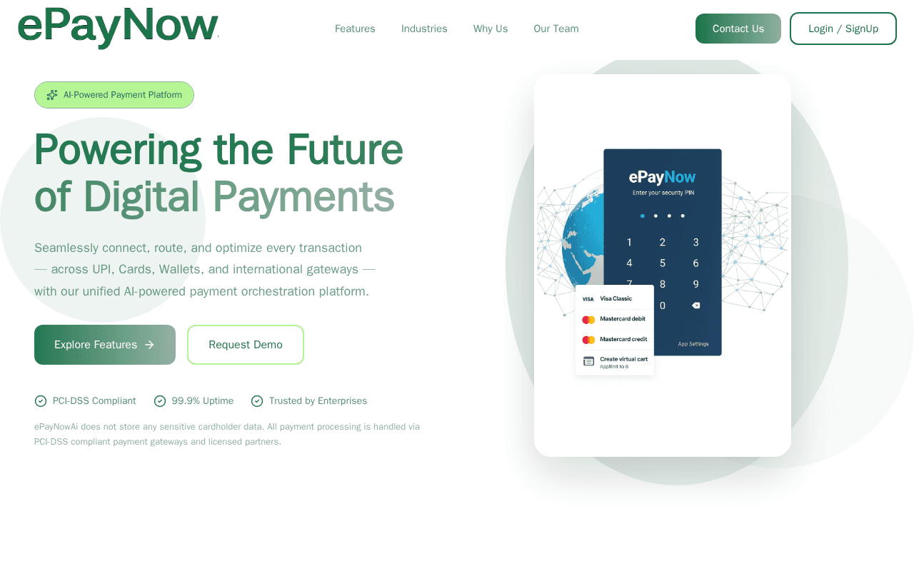 Screenshot of epaynow.ai