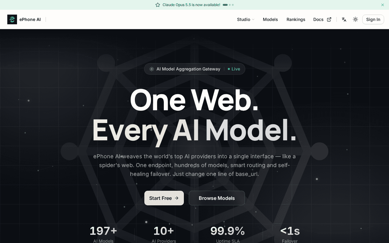 Screenshot of ephone.ai
