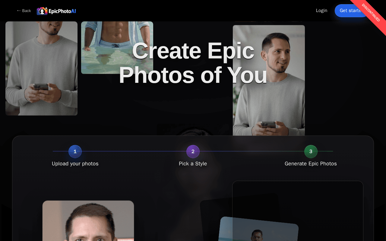Screenshot of epicphoto.ai