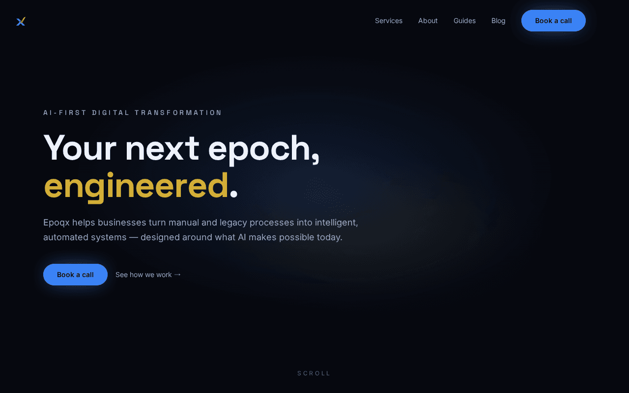 Screenshot of epoqx.ai