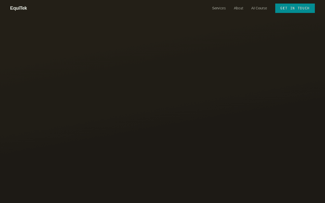 Screenshot of equitek.ai