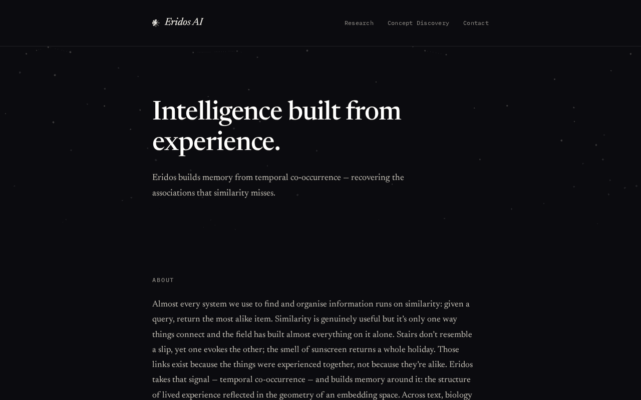 Screenshot of eridos.ai