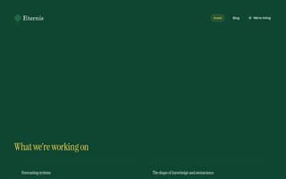 Screenshot of eternis.ai