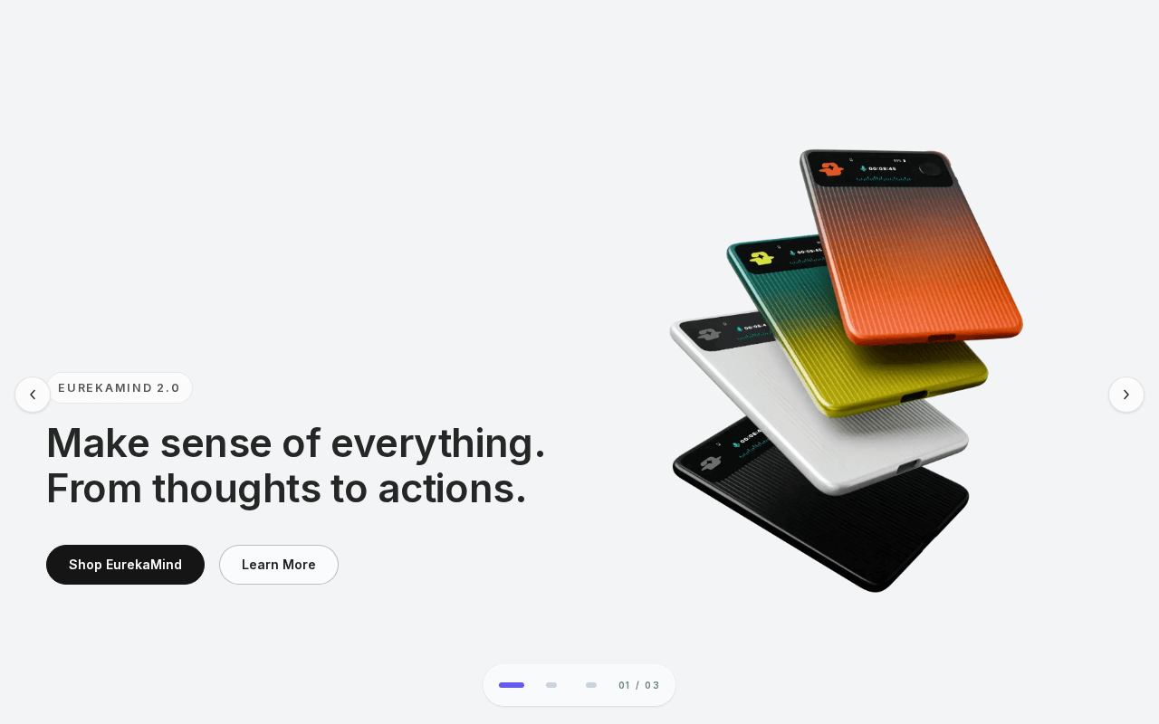 Screenshot of eurekamind.ai