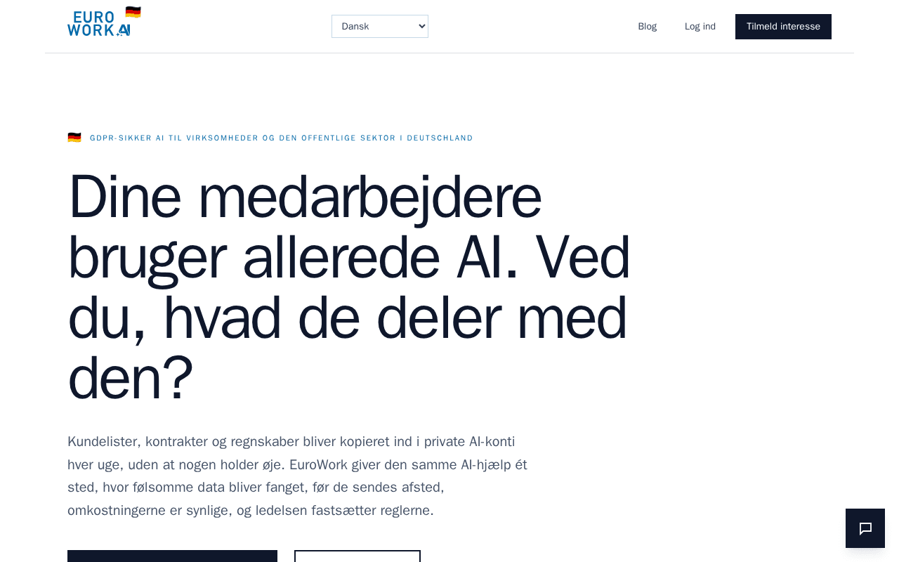 Screenshot of eurowork.ai