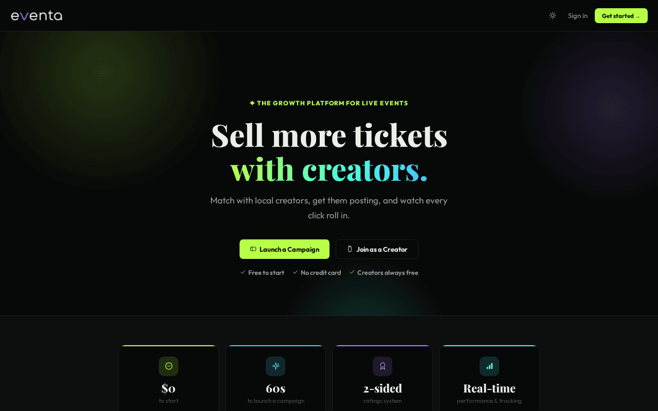 Screenshot of eventa.ai