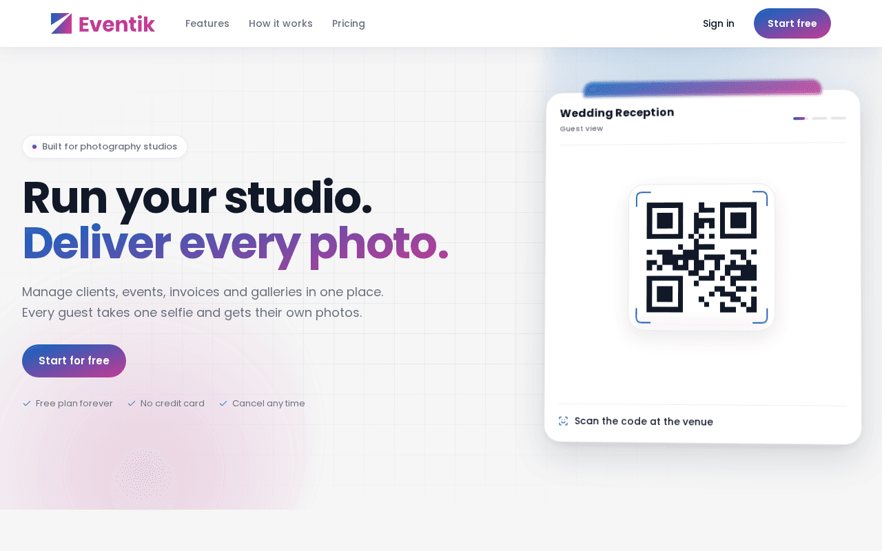 Screenshot of eventik.ai