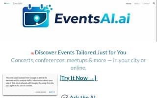 Screenshot of eventsai.ai