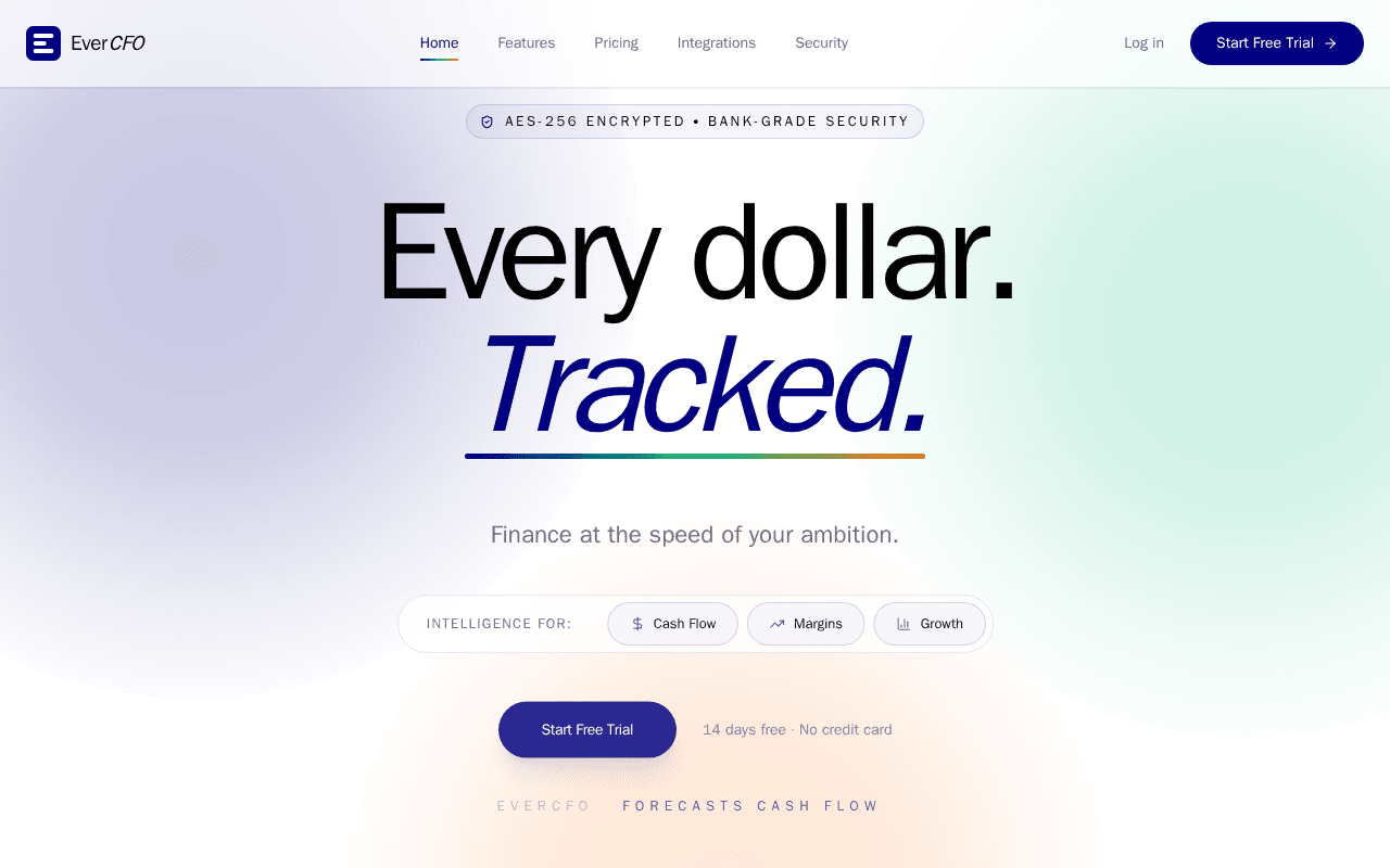 Screenshot of evercfo.ai
