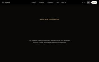 Screenshot of evermind.ai